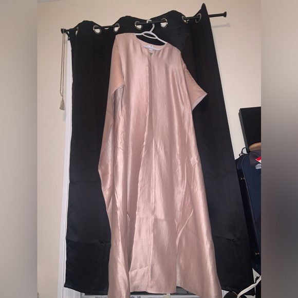 NUDE SHIMMERING KAFTAN - Picture 6 of 8